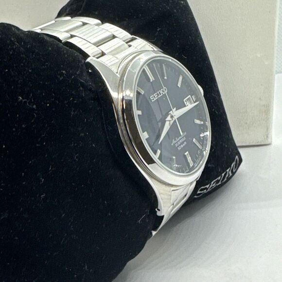 Seiko SZSB013 Men's Silver Stainless Steel Analog Dial Automatic Watch JNA97 - Picture 4 of 12